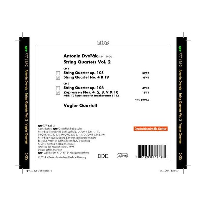 Dvorak: String Quartets Vol. 2 - slide-1