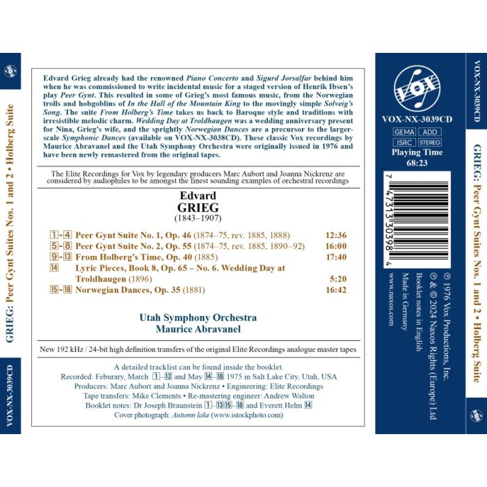 Grieg: Peer Gynt Suites; Holberg Suite; Norwegian Dances - slide-1