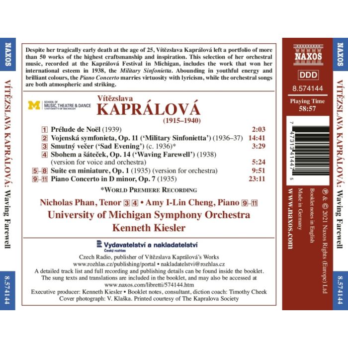 Kaprálová: Waving Farewell - slide-1