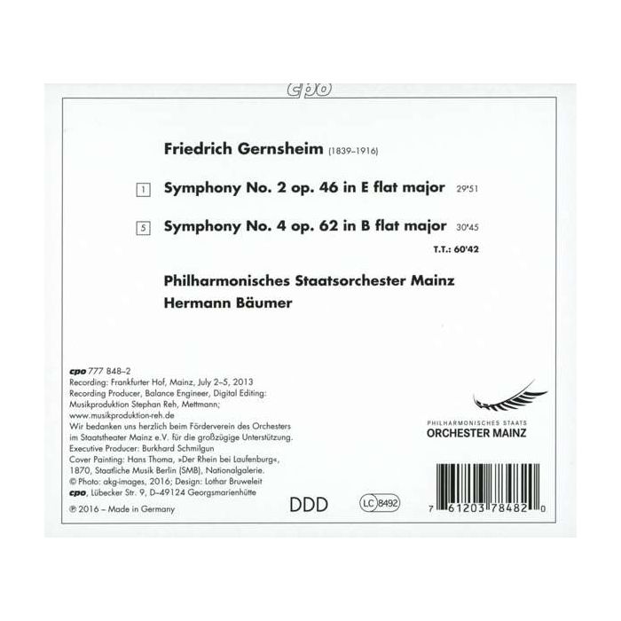 Gernsheim: Symphonies Nos. 2 & 4 - slide-1