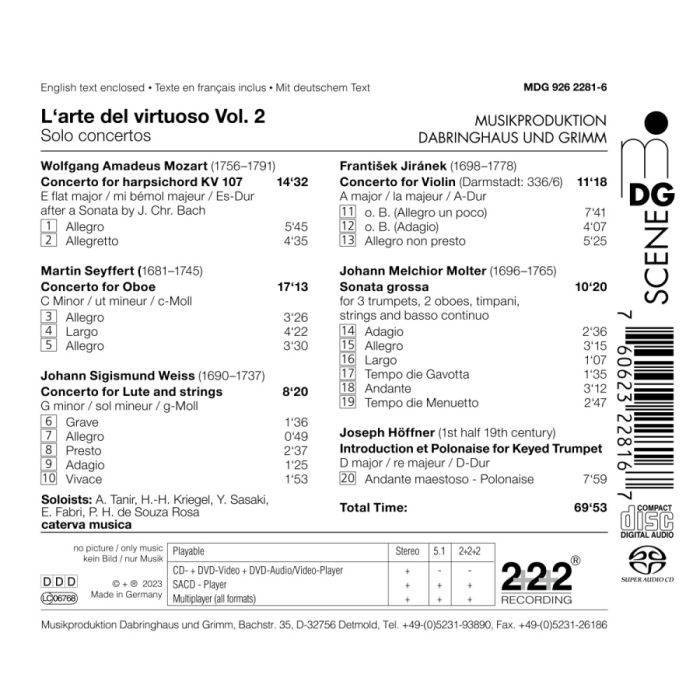 L‘Arte del Virtuoso Vol. 2 - Solo Concertos - slide-1