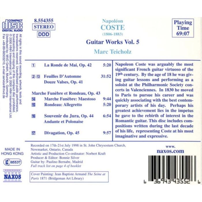COSTE: Guitar Works, Vol. 5 - slide-1