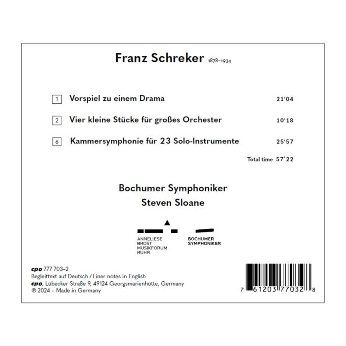 Schreker: Complete Orchestral Works Vol. 2 - slide-1