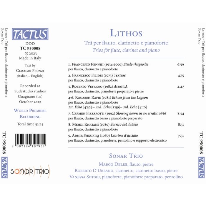 Lithos - Trios for flute, clarinet and piano - slide-1