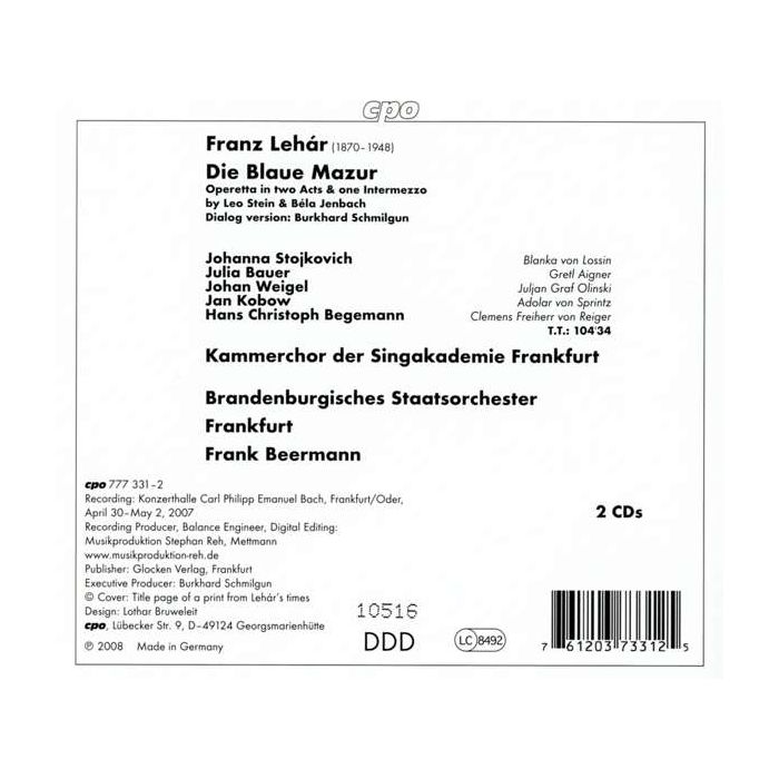 Lehar: Die Blaue Mazur - slide-1