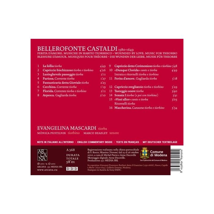 Castaldi: Ferita d’amore - muzyka na teorbę - slide-1