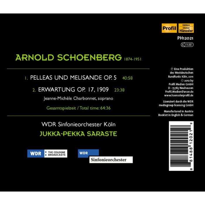 Schoenberg: Pelleas und Melisande op. 5, „Erwartung“ op. 17 - slide-1