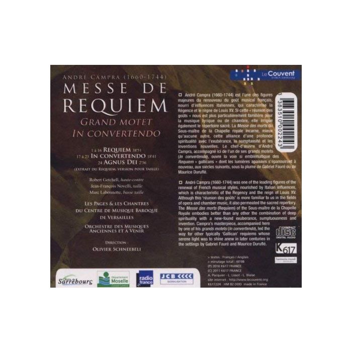 Campra: Requiem, In convertendo - slide-1
