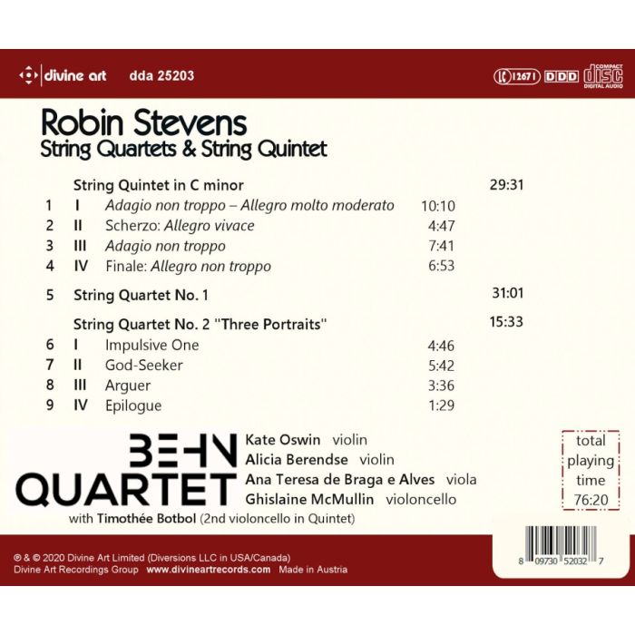 Stevens: String Quartets & String Quintets - slide-1
