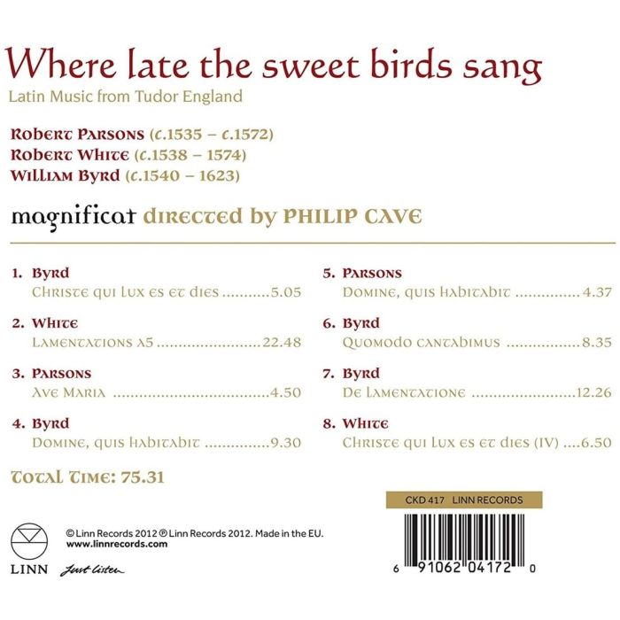 Byrd/White/Parsons: Where late the sweet birds sang - slide-1