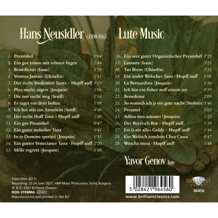 Neusidler: Lute Music - slide-1