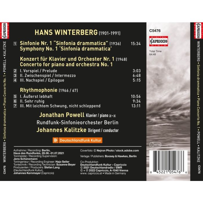 Winterberg: Sinfonia drammatica; Piano Concerto No. 1; Rhythmophonie - slide-1