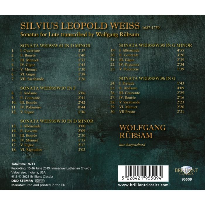 Weiss: Sonatas - slide-1