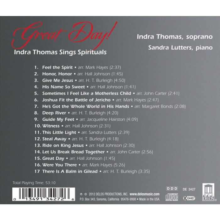 Great Day! - Indra Thomas Sings Spirituals - slide-1