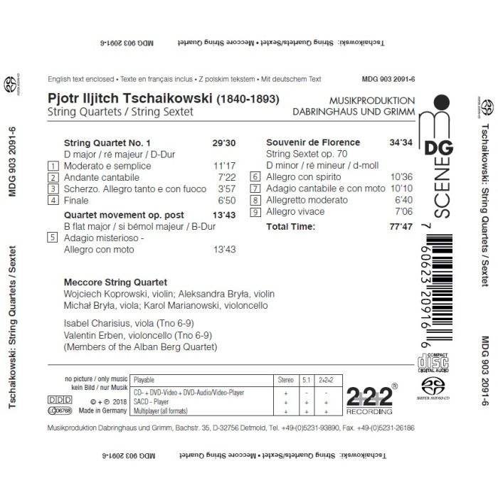 Tchaikowsky: String Quartets; String Sextet - slide-1