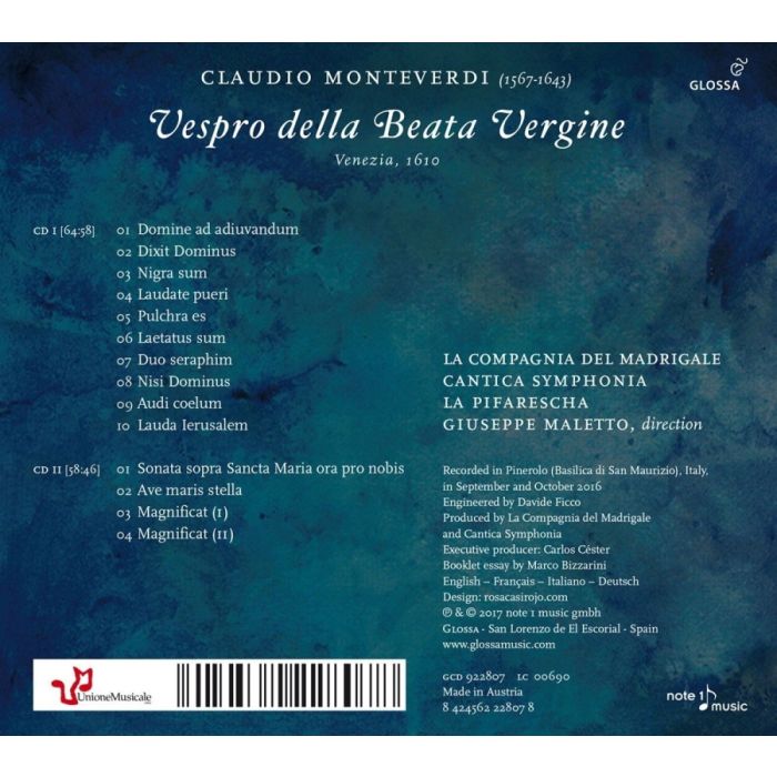 Monteverdi: Vespro della Beata Vergine - slide-1