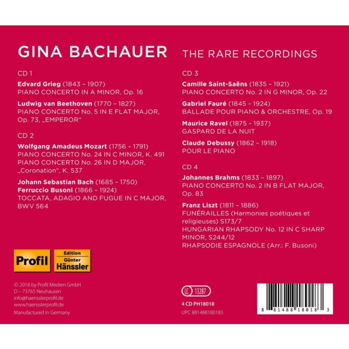 Gina Bachauer: The Rare Recordings - Piano Concertos - slide-1
