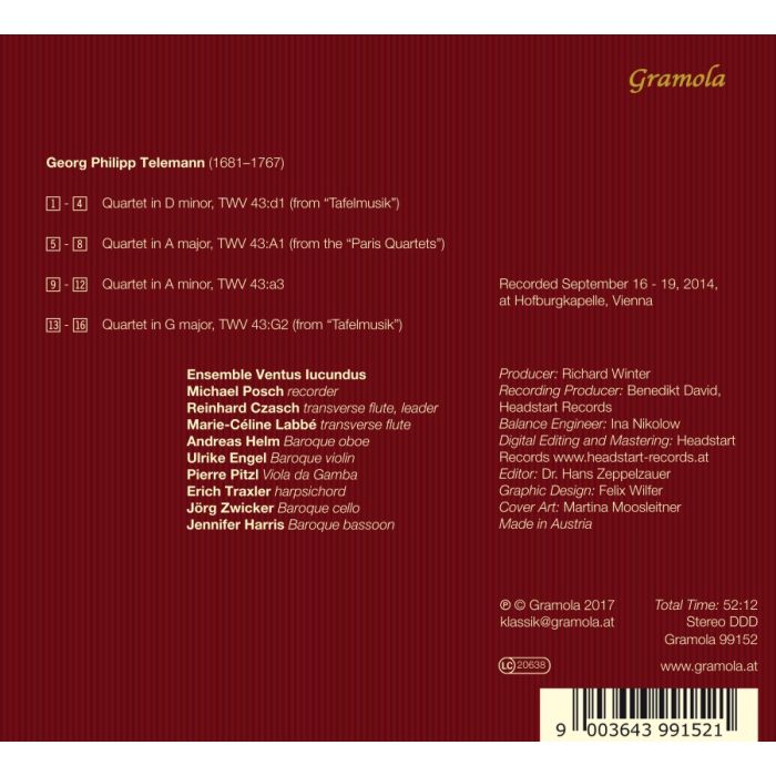 Telemann: Quartets - slide-1