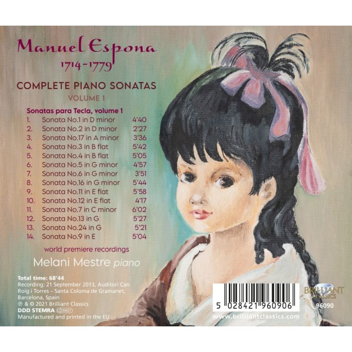 Espona: Complete Piano Sonatas, volume 1 - slide-1