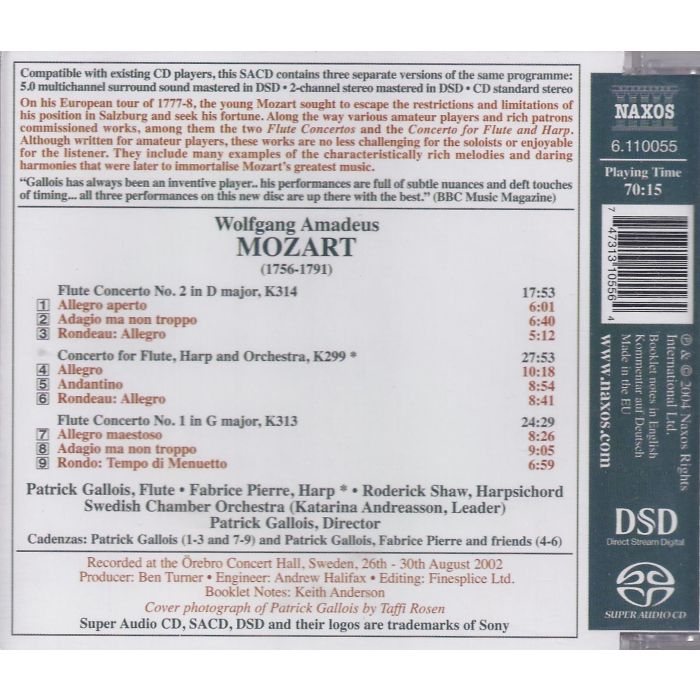 MOZART: Flute Concertos Nos. 1&2 - slide-1