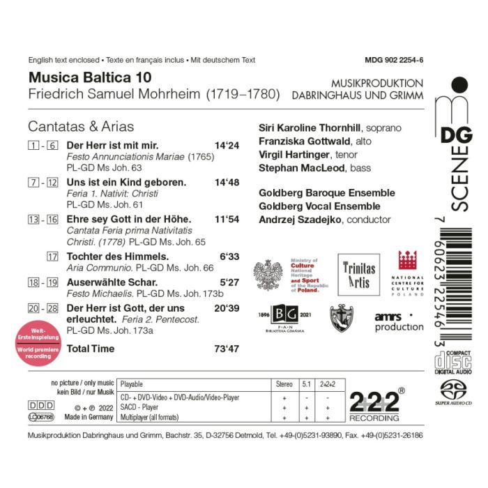 Mohrheim: Cantatas & Arias - Musica Baltica Vol. 10 - slide-1