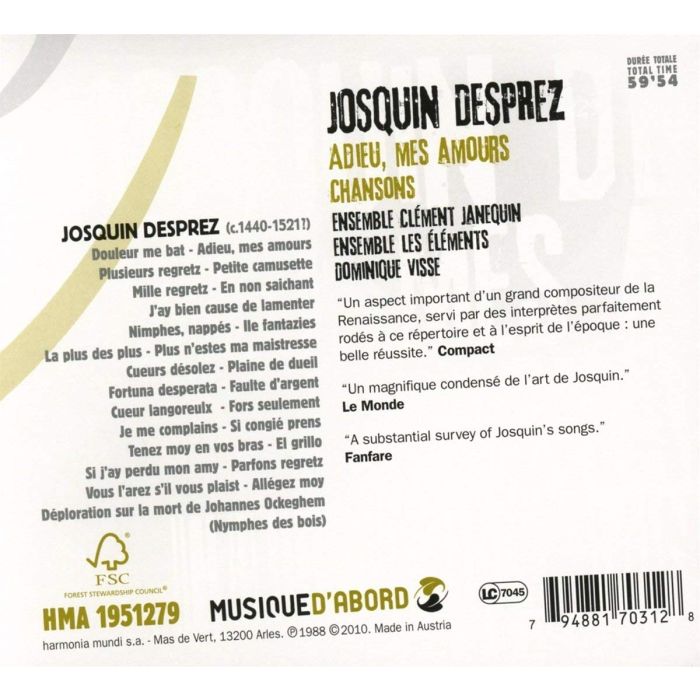 Desprez: Chansons - slide-1
