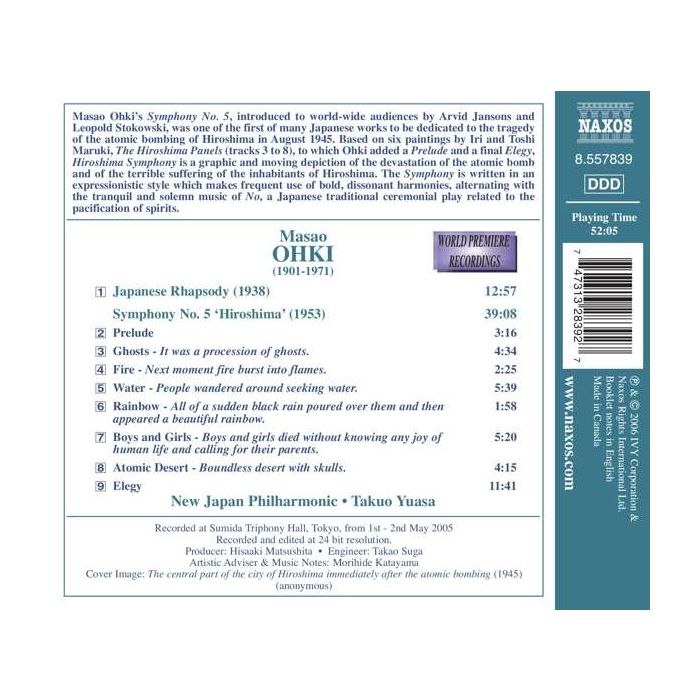 OHKI: Japanese Rhapsody; Symphony No. 5 'Hiroshima' - slide-1