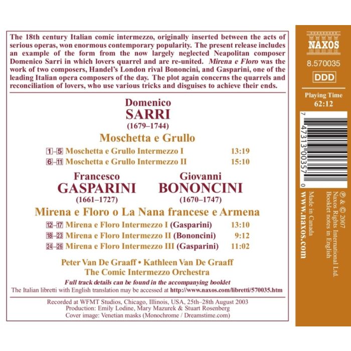 SARRI/GASPARINI/BONONCINI: Italian Intermezzi - slide-1