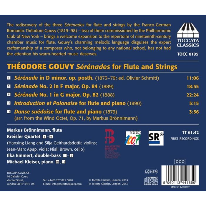 Gouvy: Sérénades for Flute and Strings - slide-1