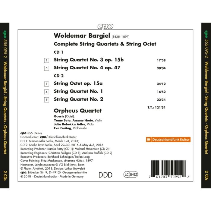 Bargiel: Complete String Quartets & String Octet - slide-1