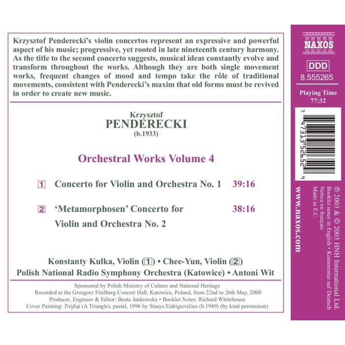 Penderecki: Orchestral Works Vol. 4 - slide-1