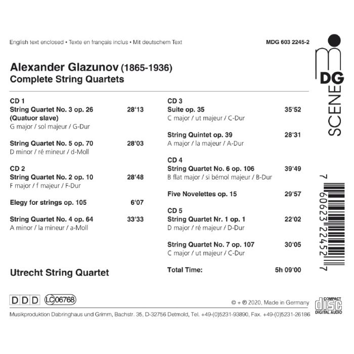Glazunov: Complete String Quartets - slide-1
