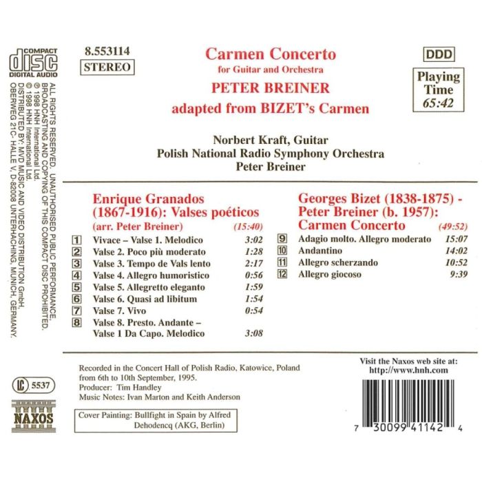 BIZET-BREINER: Carmen Concerto / GRANADOS: Valses Poeticos - slide-1