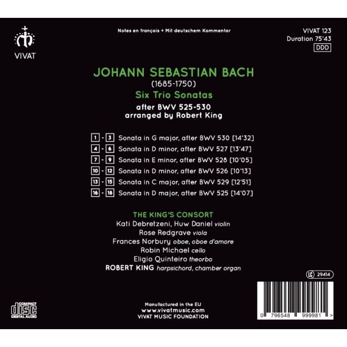 Bach: Six Trio Sonatas - slide-1