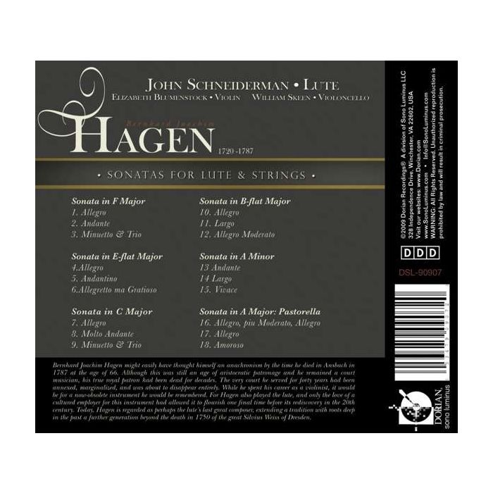 Hagen: Sonatas for lute and strings - slide-1