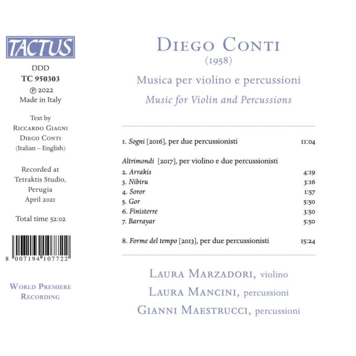 Conti: Music for Violin and Percussions - slide-1