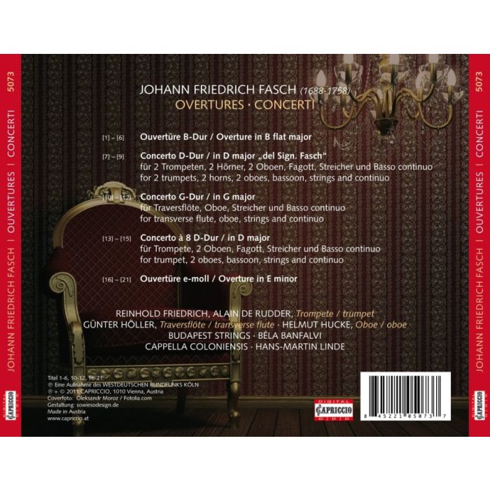 Fasch: Overtures & Concerti - slide-1