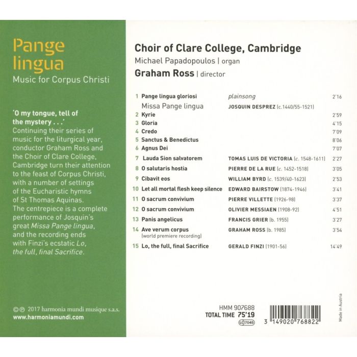 Pangue Lingua - Music for Corpus Christi / Desprez: Missa Pangue Lingua - slide-1