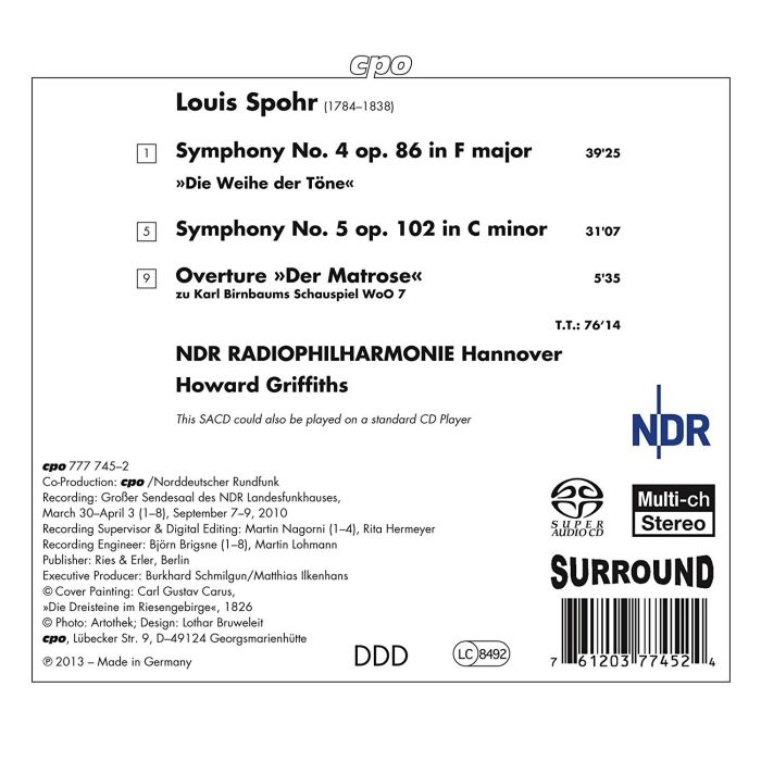 Spohr: Symphonies 4 & 5 - slide-1