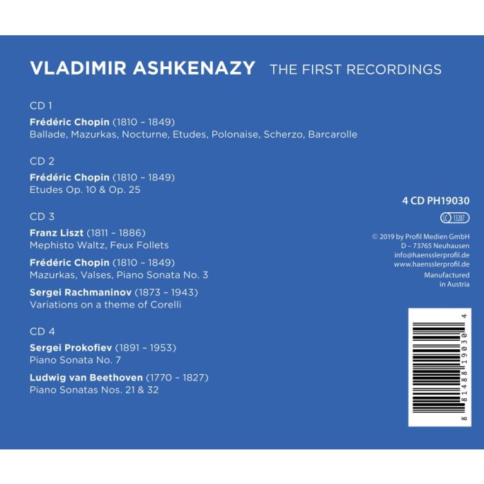 Ashkenazy: The First Recordings - slide-1