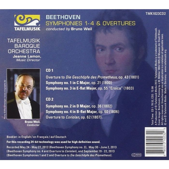 Beethoven: Symphonies 1 - 4 & Overtures - slide-1