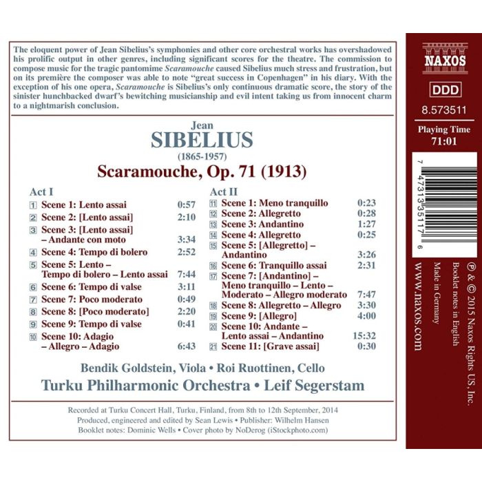 Sibelius: Scaramouche op. 71 - complete ballet - slide-1