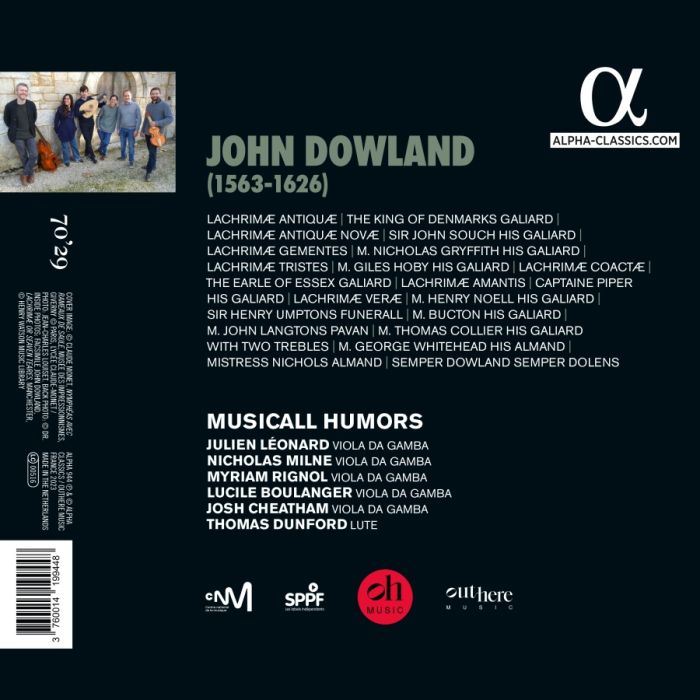 Dowland: (Complete) Lachrimae - slide-1