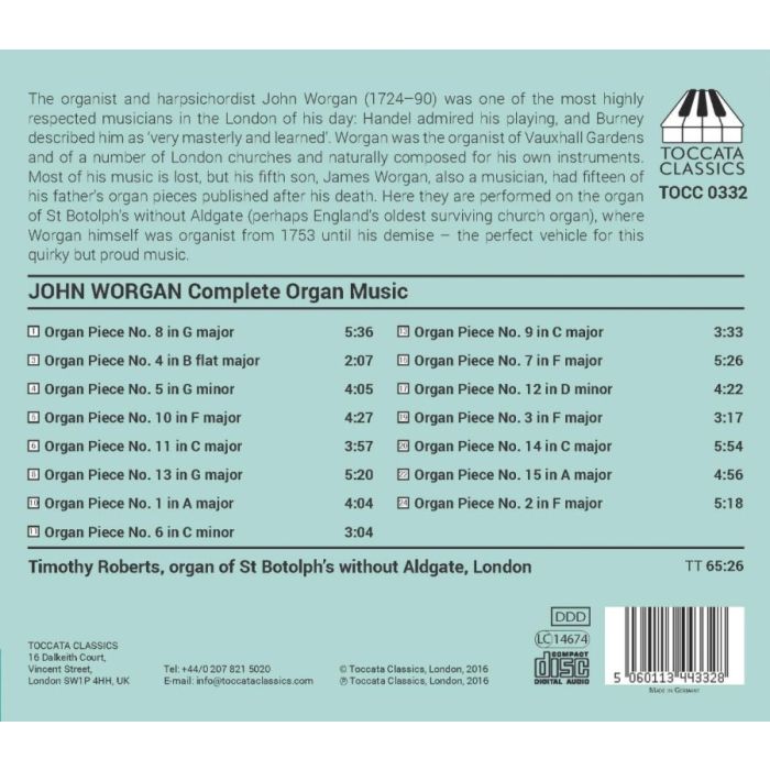 Worgan: Complete Organ Music - slide-1