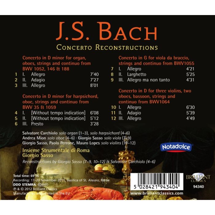 Bach: Concerto Reconstructions - slide-1
