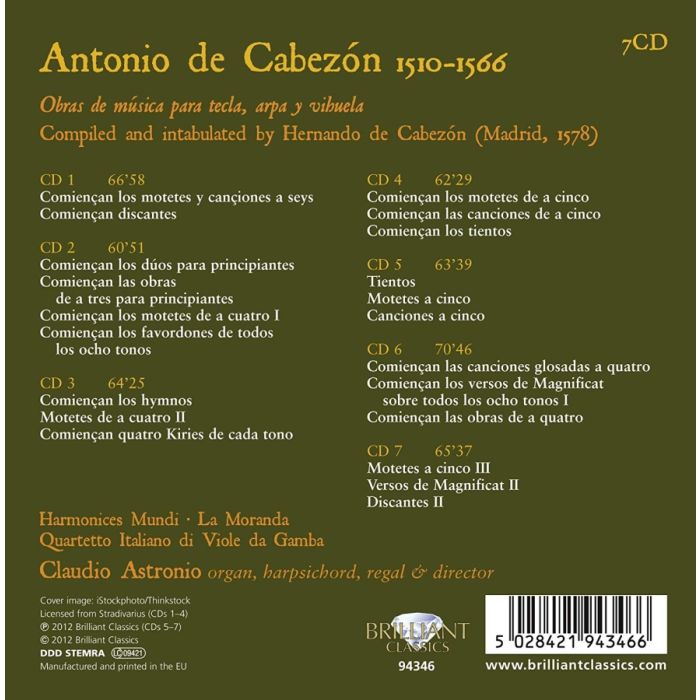 Cabezón: Obras de Música - slide-1