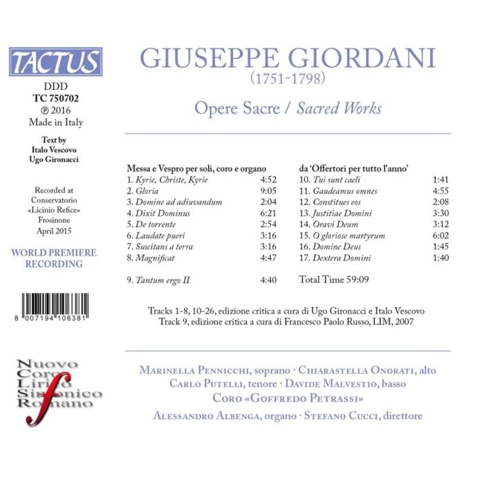 Giordani: Sacred Works - slide-1