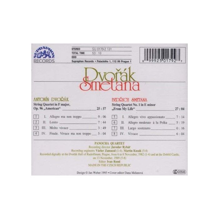 Dvorak: String Quartet No. 12 / Smetana: String Quartet No. 1 - slide-1