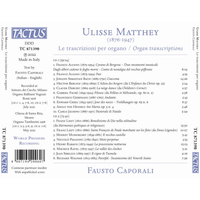 Matthey: Organ transcriptions - slide-1