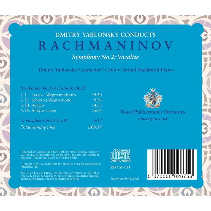 Rachmaninov: Symphony No. 2, Vocalise - slide-1